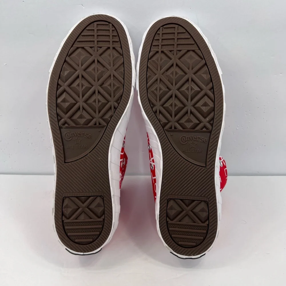 ⭐️CONVERSE 💯 “NOT A CHUCK”, RED, UNISEX MEN’S 9, WOMEN’S 11, HIGH TOP SNEAKERS - Picture 6 of 14